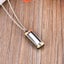 Portable Mini Harmonica Music Instrument Musical Necklace Toy (Silver) Carousel 3