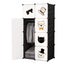 SOGA 8 Cubes Black Portable Wardrobe Divide-Grid Modular Storage Organiser Fo... Carousel 1