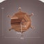 SOGA 6 pcs Brown Round Divisible Wood Pizza Server Food Plate Board Pizza Pad... Carousel 2