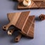 SOGA 6 pcs Brown Round Divisible Wood Pizza Server Food Plate Board Pizza Pad... Carousel 8