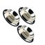 3pcs Anti slid Pet Bowl Stainless Steel Pet Feeder Dog Cat Safe Water Drinking Carousel 3