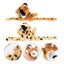 2pcs Plush Animal Slap Bracelets Toys Stuffed Animal Slap Bands Kids Wristbands Carousel 2