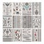 12 Pcs Temporary Tattoos Glitter Waterproof Gold Silver Transfer Tattoo Party D Carousel 4
