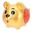 1pc Tiger shape Piggy Bank Desktop Cow Adornment Cartoon Saving Pot Ornament Carousel 2