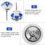 8 Pcs Round Vanity Tray Vintage Cabinet Knobs Porcelain Cabinet Knobs Ceramic D Carousel 3