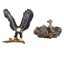2pcs Simulated Animal Model Toys Imitated Eagle Model Ornaments Kids Educationa Carousel 2