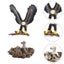 2pcs Simulated Animal Model Toys Imitated Eagle Model Ornaments Kids Educationa Carousel 4