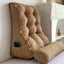 SOGA 45cm Khaki Triangular Wedge Lumbar Pillow Headboard Backrest Sofa Bed Cu... Carousel 2
