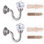 2pcs Curtain Holdbacks Hooks Wall Mounted Multi Use Decorative Curtain Hooks Me Carousel 2