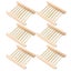 6pcs Wooden Soap Holder Dish Draining Tray Wooden Soap Case Holder For Bathroom Carousel 1