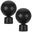 2 Pcs Gold Curtain Rod Curtain Rod End Curtain Pole Finials Curtain Pole Head W Carousel 2