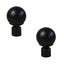 2 Pcs Gold Curtain Rod Curtain Rod End Curtain Pole Finials Curtain Pole Head W Carousel 3