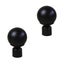 2 Pcs Gold Curtain Rod Curtain Rod End Curtain Pole Finials Curtain Pole Head W Carousel 4