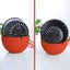 SOGA Red Medium Hanging Resin Flower Pot Self Watering Basket Planter Outdoor... Carousel 3