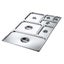SOGA 4X Gastronorm GN Pan Lid Full Size 1/2 Stainless Steel Tray Top Cover Carousel 6