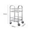 SOGA 2X 2 Tier 500x500x950 Stainless Steel Square Tube Drink Wine Food Utilit... Carousel 3