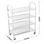 SOGA 4 Tier Stainless Steel Kitchen Dinning Food Cart Trolley Utility Size Sq... Carousel 3