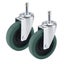 SOGA 2X 4" Heavy Duty Polyurethane Swivel Castor Wheels Carousel 1