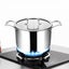 SOGA 2X 26cm Stainless Steel Soup Pot Stock Cooking Stockpot Heavy Duty Thick... Carousel 6