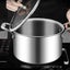 SOGA 2X 26cm Stainless Steel Soup Pot Stock Cooking Stockpot Heavy Duty Thick... Carousel 7