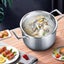 SOGA 2X 26cm Stainless Steel Soup Pot Stock Cooking Stockpot Heavy Duty Thick... Carousel 9