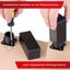 Black Set Of 4 Adjustable Rectangular Furniture Legs 40 X 40 X 100mm Black Wit Carousel 3