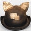 Women Cat Ears Steampunk Hat One Size Bronze Color Carousel 5