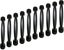 10 Units Black Aluminum Cabinet Door Drawer Handles Knobs Cupboard Pull Handle Carousel 1