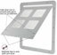 White Dog Screen Door external Size 29cm X 24cm Pet Screen Door With Lock F Carousel 3