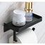 Toilet Paper Holder With Shelf Stainless Steel Wall Mount Adhesive Toilet Pap Carousel 3