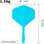 Matte Green 9 Pieces Darts And Fins In One Piece Darts Accessory Carousel 3