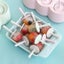 Pink-rectangular 6 Silicone Ice Molds Kids Diy Mini Popsicle Molds Homemade Po Carousel 4