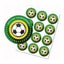 40pcs Soccer Stickers Kids Birthday Cake Topper Round Disc With Small Soccer B Carousel 5