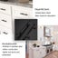 96mm Black Kitchen Cabinet Door Knob Cabinet Pull Black T-handle Hollow Stainl Carousel 3