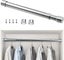 Stainless Steel Extendable Closet Rod 47cm To 80cm Adjustable Telescopic Curta Carousel 1