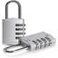 Combination Padlocks [2-pack Silver] 4-digit Security Padlocks School Gym S Carousel 1