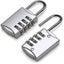 Combination Padlocks [2-pack Silver] 4-digit Security Padlocks School Gym S Carousel 4