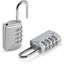 Combination Padlocks [2-pack Silver] 4-digit Security Padlocks School Gym S Carousel 5