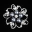 Brooch Pins Faux Pearl Brooches Round Shape Flower Pin Scarf Brooch-white Carousel 3