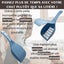 Blue 3-in-1 Litter Scoop With Lid And Sieve Reduces Odors Suitable For All Typ Carousel 3