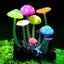 Colorful Mushroom Lighting Effect Artificial Mushroom Aquarium Plant Decorati Carousel 5