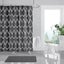 Black Funny Cats Waterproof Polyester Shower And Bath Curtain With 12 Rings M Carousel 1