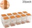 Silicone Chair Caps Feet Pads 20pcsTransparent square/3-3.5cm Square Tabl Carousel 3