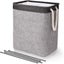 78l 60 X 42 X 31cm Black+grey Large Laundry Hamper Foldable Laundry Bag With Carousel 1