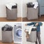 78l 60 X 42 X 31cm Black+grey Large Laundry Hamper Foldable Laundry Bag With Carousel 2