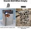 78l 60 X 42 X 31cm Black+grey Large Laundry Hamper Foldable Laundry Bag With Carousel 5