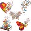 5pcs Butterfly Iron-on Patch Sticker Transfer Patches Heat Transfer Patches Fo Carousel 1