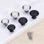 Silver 10pcs Furniture Knobs Drawer Pulls Screws Round Drawer Knobs Aluminu Carousel 4