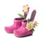 Honeysuckle Pink Children's Slippers Carousel 1