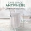 Mini Countertop Trash Can | Brushed Stainless Steel Swing Top Lid Trash Bin Carousel 3